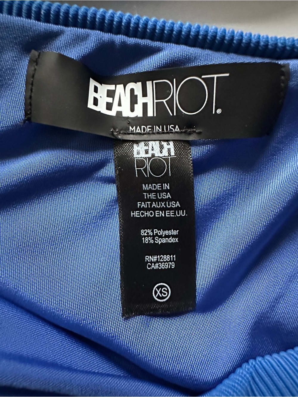 Beach Riot Celine Ribbed One-Piece Swimsuit XS - Picture 3 of 9